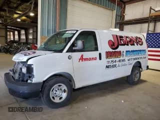 2015 Chevrolet Express Cargo z VIN 1GCWGFCF7F1274887, wystawiony jako Copart lot #80719235 z przebiegiem 128 992 mil mil oraz Szkoda całkowita • Salvage title. Historia ofert i sprzedaży dostępna na DreamBid. Obrazek 1.