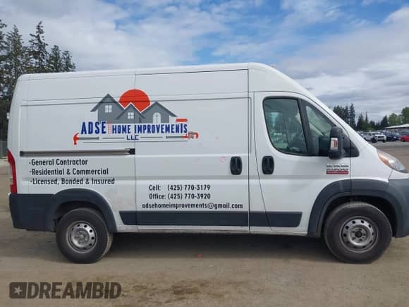 2019 Ram ProMaster Cargo with VIN 3C6TRVCG7KE530928, listed as a IAAI auction lot 42207644 with 89,553 mi miles and . Bid and sale history available at DreamBid. Image 14.