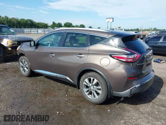 2015 Nissan Murano S with VIN 5N1AZ2MH4FN220061, listed as a IAAI auction lot 42624942 with 128,643 mi miles and . Bid and sale history available at DreamBid. Image 3.