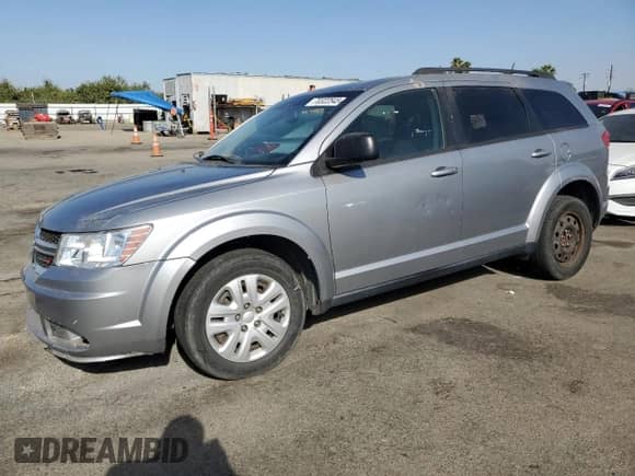 2016 Dodge Journey SE with VIN 3C4PDCAB4GT109384, listed as a Copart auction lot 70322545 with 92,237 mi miles and Clean title. Bid and sale history available at DreamBid. Image 1.