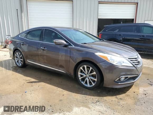 2016 Hyundai Azera with VIN KMHFG4JG1GA520037, listed as a Copart auction lot 56841535 with 95,655 mi miles and Salvage title. Bid and sale history available at DreamBid. Image 4.
