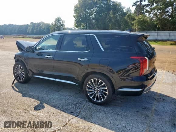 2023 Hyundai Palisade Calligraphy with VIN KM8R7DGE3PU495868, listed as a Copart auction lot 80483515 with 59,929 mi miles and Salvage title. Bid and sale history available at DreamBid. Image 2.