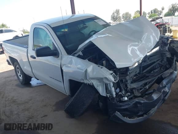 2017 Chevrolet Silverado 1500 Work Truck with VIN 1GCNCNEH1HZ338121, listed as a IAAI auction lot 42170655 with 91,605 mi miles and . Bid and sale history available at DreamBid. Image 1.