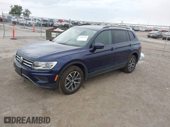 2021 Volkswagen Tiguan S с VIN 3VV0B7AX1MM002763, выставлен на аукционе IAAI как лот 43181565 с пробегом 48 891 миль миль и . История ставок и продаж доступна на DreamBid. Изображение 2.