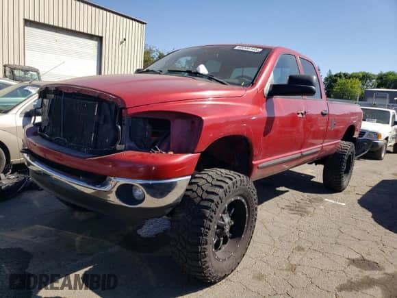 2006 Dodge 2500 SLT with VIN 1D7KS28CX6J223507, listed as a Copart auction lot 65206145 with 181,047 mi miles and Salvage title. Bid and sale history available at DreamBid. Image 1.