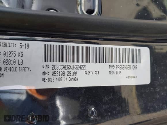 2018 Chrysler 300 Limited with VIN 2C3CCAEGXJH324221, listed as a IAAI auction lot 43002587 with 173,924 mi miles and . Bid and sale history available at DreamBid. Image 9.