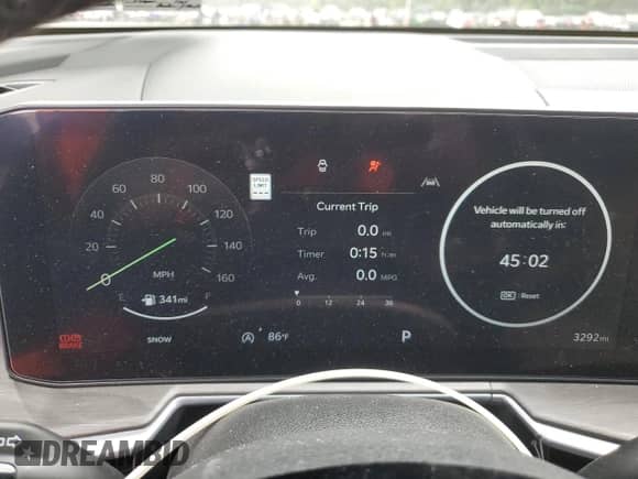 2025 Kia Sorento X-Line SX with VIN 5XYRKDJF4SG345864, listed as a Copart auction lot 71502705 with 3,292 mi miles and Salvage title. Bid and sale history available at DreamBid. Image 9.