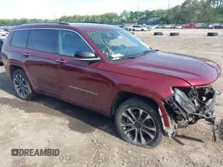 2021 Jeep Grand Cherokee Overland with VIN 1C4RJKDG9M8132351, listed as a IAAI auction lot 42339323 with 81,717 mi miles and . Bid and sale history available at DreamBid. Image 1.
