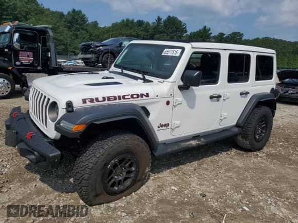 2023 Jeep Wrangler Rubicon with VIN 1C4HJXFN2PW639838, listed as a Copart auction lot 65577515 with 26,203 mi miles and Salvage title. Bid and sale history available at DreamBid. Image 1.