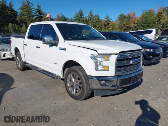 2017 Ford F-150 Lariat z VIN 1FTEW1EG5HKE42921, wystawiony jako IAAI lot #43344433 z przebiegiem 79 917 mil mil oraz . Historia ofert i sprzedaży dostępna na DreamBid. Obrazek 1.