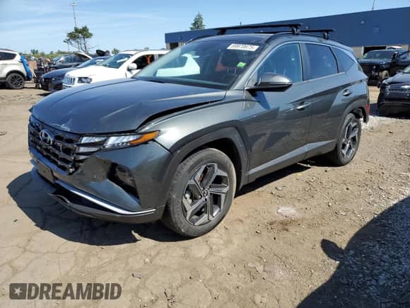 2022 Hyundai Tucson SEL Convenience with VIN KM8JFCA10NU043521, listed as a Copart auction lot 69970675 with 37,838 mi miles and Salvage title. Bid and sale history available at DreamBid. Image 1.