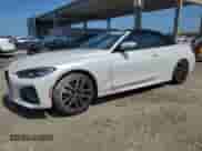 2023 BMW 4 Series 430i with VIN WBA23AT03PCL56790, listed as a Copart auction lot 55554825 with 9,747 mi miles and Salvage title. Bid and sale history available at DreamBid. Image 1.