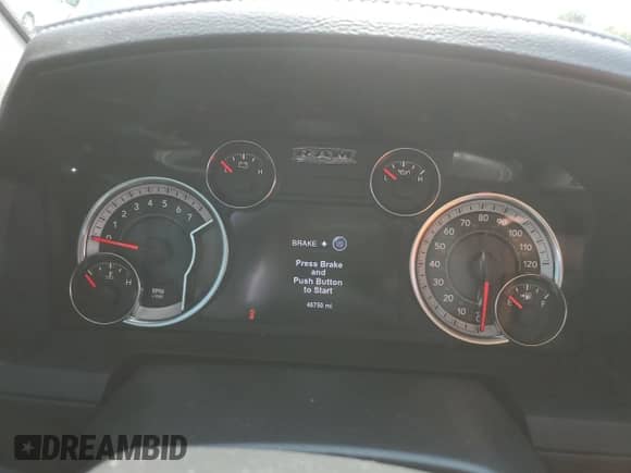 2017 Ram 1500 Laramie z VIN 1C6RR7VT8HS675210, wystawiony jako Copart lot #61593145 z przebiegiem 48 750 mil mil oraz Szkoda całkowita • Salvage title. Historia ofert i sprzedaży dostępna na DreamBid. Obrazek 9.