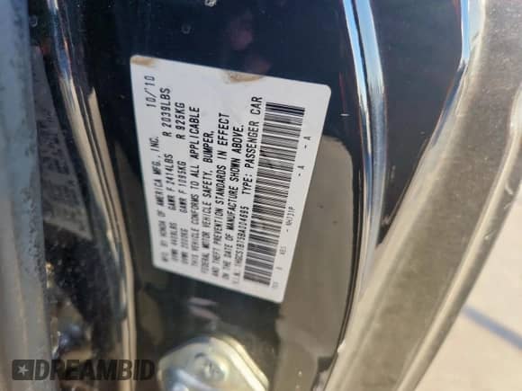 2011 Honda Accord EX with VIN 1HGCS1B75BA004695, listed as a Copart auction lot 85701065 with 231,497 mi miles and Salvage title. Bid and sale history available at DreamBid. Image 13.