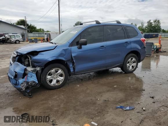 2016 Subaru Forester 2.5i with VIN JF2SJAAC6GG560791, listed as a Copart auction lot 66393345 with 176,118 mi miles and Salvage title. Bid and sale history available at DreamBid. Image 1.