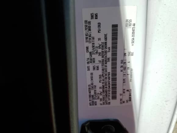 2016 Ford F-150 XLT with VIN 1FTFX1EG4GKF49765, listed as a Copart auction lot 54709385 with 126,054 mi miles and Salvage title. Bid and sale history available at DreamBid. Image 12.