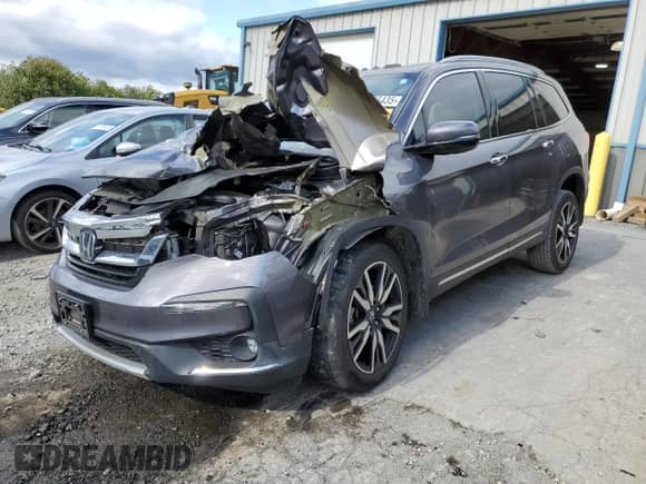 2021 Honda Pilot Touring 8-Passenger с VIN 5FNYF6H92MB069450, выставлен на аукционе Copart как лот 87226435 с пробегом 46 789 миль миль и Списание • Salvage title. История ставок и продаж доступна на DreamBid. Изображение 1.