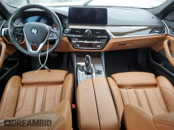 2023 BMW 5 Series 540i xDrive with VIN WBA73BJ0XPWY22700, listed as a Copart auction lot 69348915 with 39,019 mi miles and Salvage title. Bid and sale history available at DreamBid. Image 8.