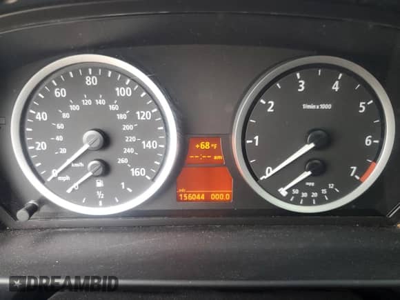 2004 BMW 5 Series 530i with VIN WBANA73524B047654, listed as a Copart auction lot 58041855 with 156,044 mi miles and Salvage title. Bid and sale history available at DreamBid. Image 9.