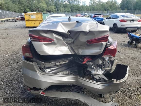 2020 Hyundai Elantra Value Edition with VIN KMHD84LF3LU898331, listed as a Copart auction lot 82197115 with 82,360 mi miles and Salvage title. Bid and sale history available at DreamBid. Image 6.