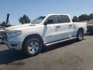 2023 Ram 1500 Lone Star with VIN 1C6SRFFT0PN627398, listed as a Copart auction lot 62747855 with 49,286 mi miles and Salvage title. Bid and sale history available at DreamBid. Image 1.