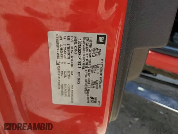 2013 Chevrolet Silverado 2500HD LT with VIN 1GC1KXC8XDF196413, listed as a Copart auction lot 64407735 with 262,268 mi miles and Salvage title. Bid and sale history available at DreamBid. Image 12.