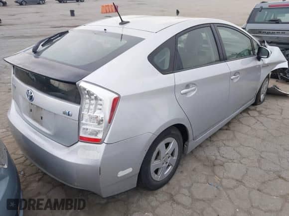 2011 Toyota Prius I with VIN JTDKN3DU9B0298043, listed as a IAAI auction lot 43085865 with 217,125 mi miles and . Bid and sale history available at DreamBid. Image 4.