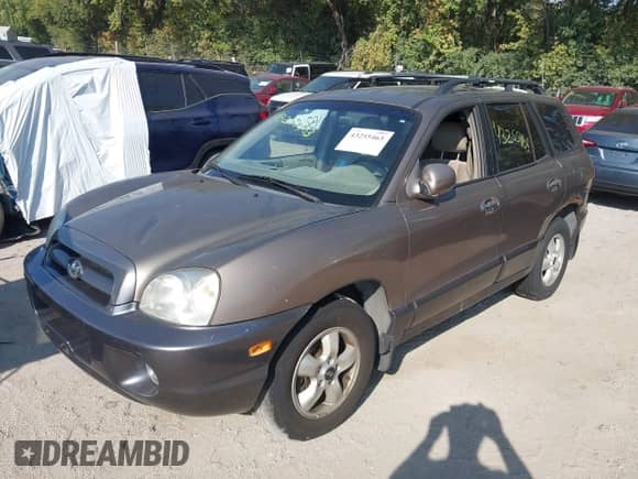 2006 Hyundai Santa Fe GLS with VIN KM8SC73E56U073524, listed as a IAAI auction lot 43255463 with 206,064 mi miles and . Bid and sale history available at DreamBid. Image 2.