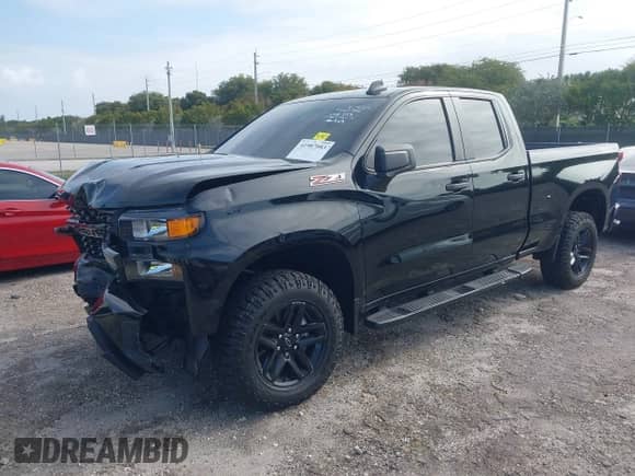 2019 Chevrolet Silverado 1500 Custom Trail Boss with VIN 1GCRYCEF5KZ391112, listed as a IAAI auction lot 41987083 with 65,405 mi miles and . Bid and sale history available at DreamBid. Image 17.