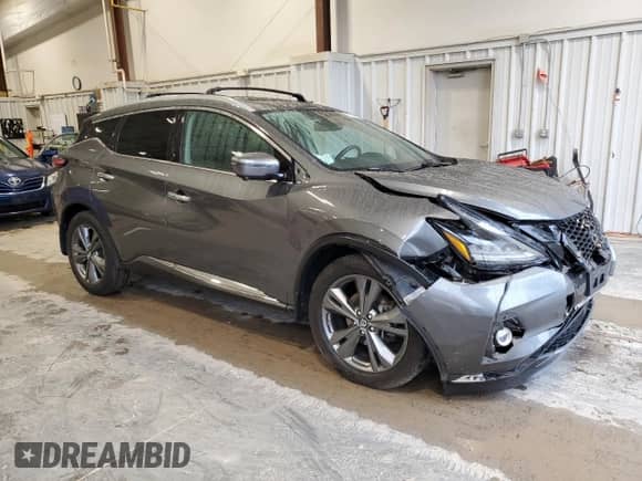 2019 Nissan Murano SL with VIN 5N1AZ2MS4KN112156, listed as a Copart auction lot 86144095 with 126,901 mi miles and Salvage title. Bid and sale history available at DreamBid. Image 4.