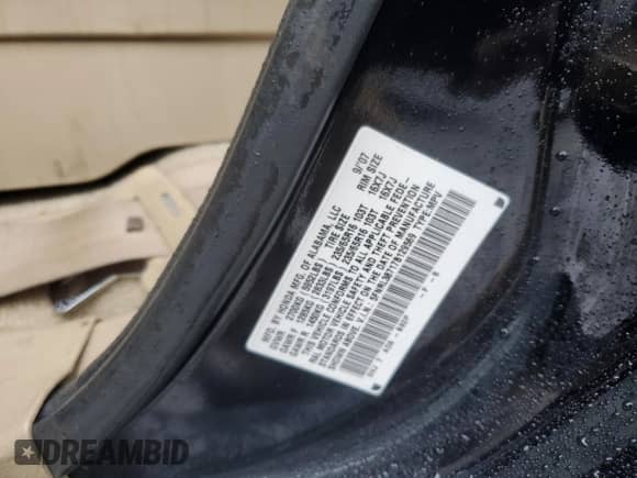 2007 Honda Odyssey EX-L с VIN 5FNRL38717B129569, выставлен на аукционе Copart как лот 61364905 с пробегом 107 990 миль миль и Списание • Salvage title. История ставок и продаж доступна на DreamBid. Изображение 13.