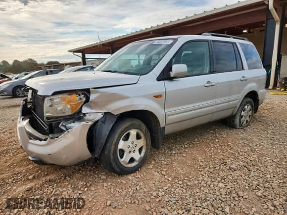 2006 Honda Pilot EX-L z VIN 5FNYF18616B015259, wystawiony jako Copart lot #70057865 z przebiegiem 194 719 mil mil oraz Szkoda całkowita • Salvage title. Historia ofert i sprzedaży dostępna na DreamBid. Obrazek 1.