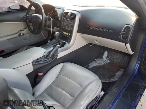 2006 Chevrolet Corvette with VIN 1G1YY26U965130817, listed as a Copart auction lot 76907154 with 98,280 mi miles and Salvage title. Bid and sale history available at DreamBid. Image 8.