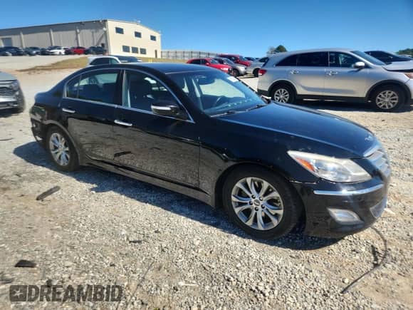 2013 Hyundai Genesis 3.8L with VIN KMHGC4DD2DU209860, listed as a Copart auction lot 85599405 with 109,943 mi miles and Salvage title. Bid and sale history available at DreamBid. Image 4.