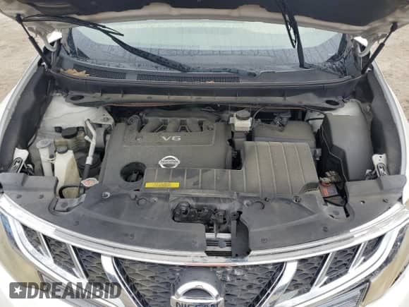 2012 Nissan Murano SV with VIN JN8AZ1MUXCW105454, listed as a Copart auction lot 70671394 with 129,258 mi miles and Salvage title. Bid and sale history available at DreamBid. Image 13.