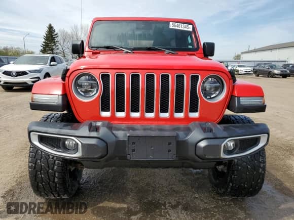 2021 Jeep Wrangler Unlimited Sahara with VIN 1C4HJXEG3MW526933, listed as a Copart auction lot 56461345 with 64,090 mi miles and Clean title. Bid and sale history available at DreamBid. Image 5.