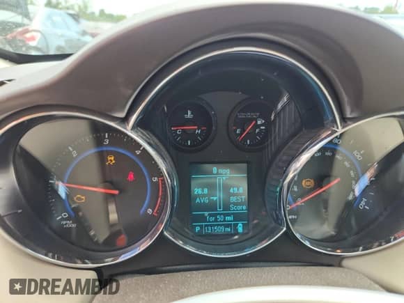 2015 Chevrolet Cruze Diesel z VIN 1G1P75SZ9F7299774, wystawiony jako Copart lot #68167825 z przebiegiem 131 509 mil mil oraz Szkoda całkowita • Salvage title. Historia ofert i sprzedaży dostępna na DreamBid. Obrazek 9.