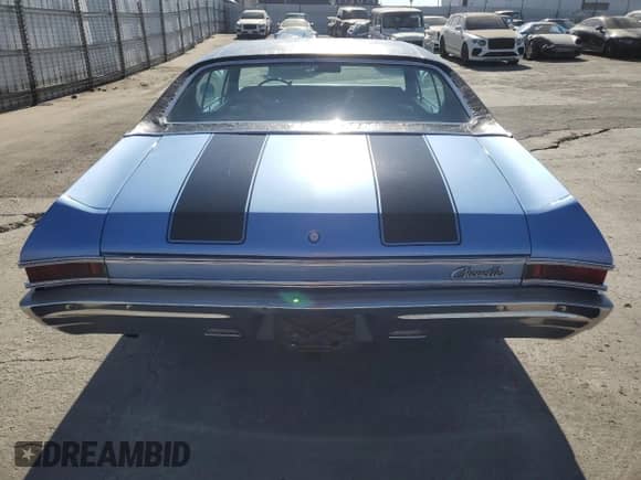 1968 Chevrolet Chevelle with VIN 136378Z146486, listed as a Copart auction lot 85155865 with 34,760 mi miles and Clean title. Bid and sale history available at DreamBid. Image 6.