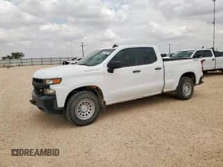 2020 Chevrolet Silverado 1500 Work Truck with VIN 1GCRYAEF2LZ166247, listed as a Copart auction lot 59195195 with 71,780 mi miles and Clean title. Bid and sale history available at DreamBid. Image 1.