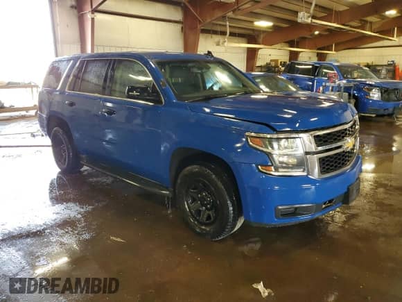2018 Chevrolet Tahoe Commercial z VIN 1GNSKDEC3JR322956, wystawiony jako Copart lot #81214455 z przebiegiem 138 389 mil mil oraz Szkoda całkowita • Salvage title. Historia ofert i sprzedaży dostępna na DreamBid. Obrazek 4.