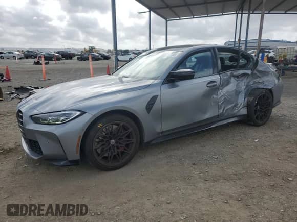 2022 BMW M3 Competition xDrive with VIN WBS43AY02NFN09815, listed as a Copart auction lot 51021705 with 31,123 mi miles and Salvage title. Bid and sale history available at DreamBid. Image 1.