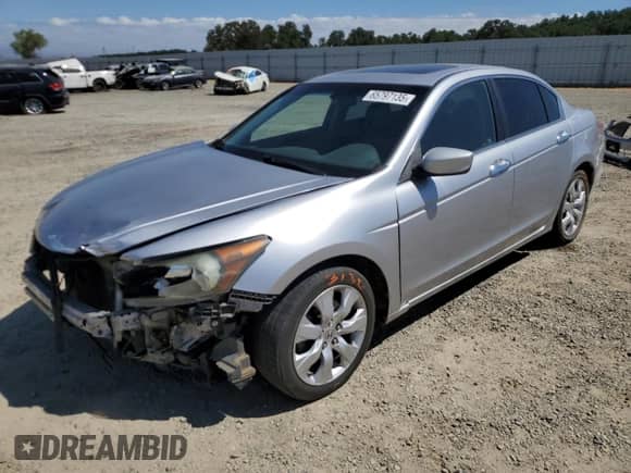 2009 Honda Accord EX-L with VIN 1HGCP36859A001452, listed as a Copart auction lot 65797135 with 190,913 mi miles and Salvage title. Bid and sale history available at DreamBid. Image 1.