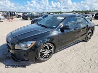 2018 Mercedes-Benz CLA 250 with VIN WDDSJ4EB6JN590836, listed as a Copart auction lot 85327745 with 76,467 mi miles and Salvage title. Bid and sale history available at DreamBid. Image 1.