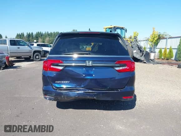 2021 Honda Odyssey EX-L with VIN 5FNRL6H76MB001373, listed as a IAAI auction lot 42951503 with 24,219 mi miles and . Bid and sale history available at DreamBid. Image 16.