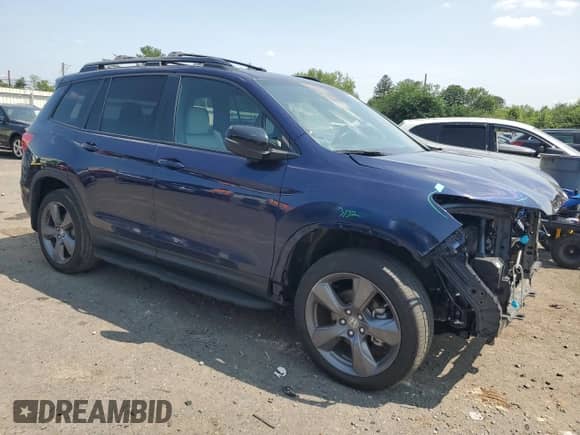 2021 Honda Passport Touring with VIN 5FNYF8H90MB039472, listed as a Copart auction lot 66546615 with Not provided miles and Salvage title. Bid and sale history available at DreamBid. Image 4.