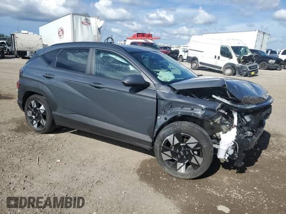 2024 Hyundai Kona SEL with VIN KM8HC3AB3RU056334, listed as a Copart auction lot 69161364 with 12,044 mi miles and Salvage title. Bid and sale history available at DreamBid. Image 4.