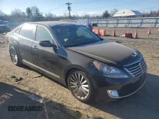 2014 Hyundai Equus Ultimate с VIN KMHGH4JH2EU090508, выставлен на аукционе Copart как лот 83083644 с пробегом 125 419 миль миль и Списание • Salvage title. История ставок и продаж доступна на DreamBid. Изображение 4.