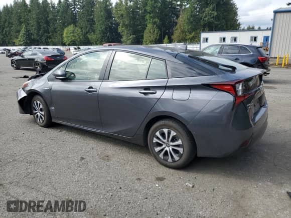 2021 Toyota Prius LE with VIN JTDL9MFU8M3029142, listed as a Copart auction lot 71872485 with Not provided miles and Salvage title. Bid and sale history available at DreamBid. Image 2.