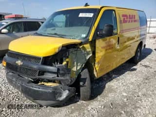 2019 Chevrolet Express Cargo with VIN 1GCWGAFP7K1235413, listed as a Copart auction lot 73735724 with Not provided miles and Salvage title. Bid and sale history available at DreamBid. Image 1.