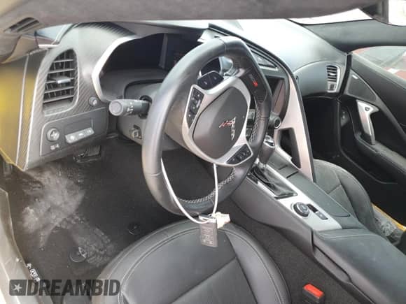 2019 Chevrolet Corvette Z06 3LZ with VIN 1G1YU2D64K5605123, listed as a Copart auction lot 74478664 with 10,124 mi miles and Salvage title. Bid and sale history available at DreamBid. Image 8.